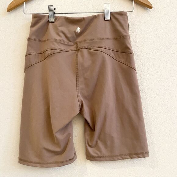 La Kottee Short Womens Small Taupe Biker Athletic Style LKST116 - Picture 8 of 8